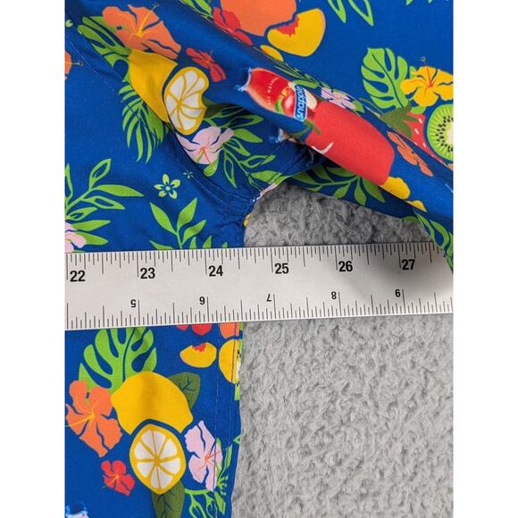 SNAPPLE Hawaiian Shirt Men's XL Multicolored Tropical Fruit AOP Casual Fun Party - Picture 6 of 9